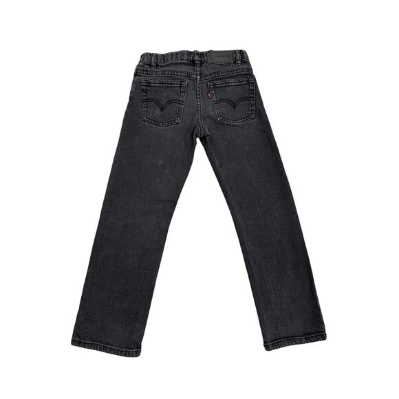 Levi's 511 Red Tag Black Distressed Jeans Size Youth 7 REG - Picture 2 of 3
